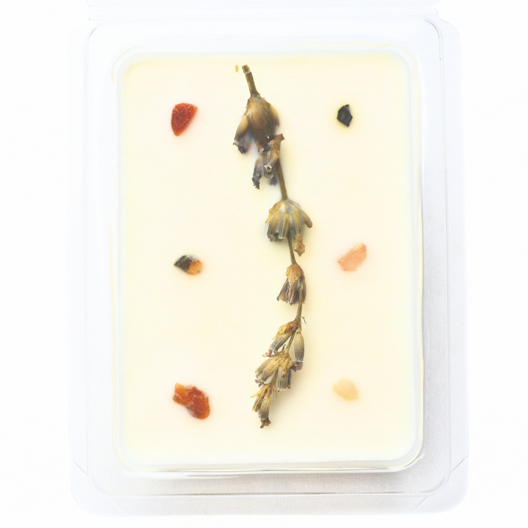 Ceras derretidas con aroma natural de ámbar negro y lavanda