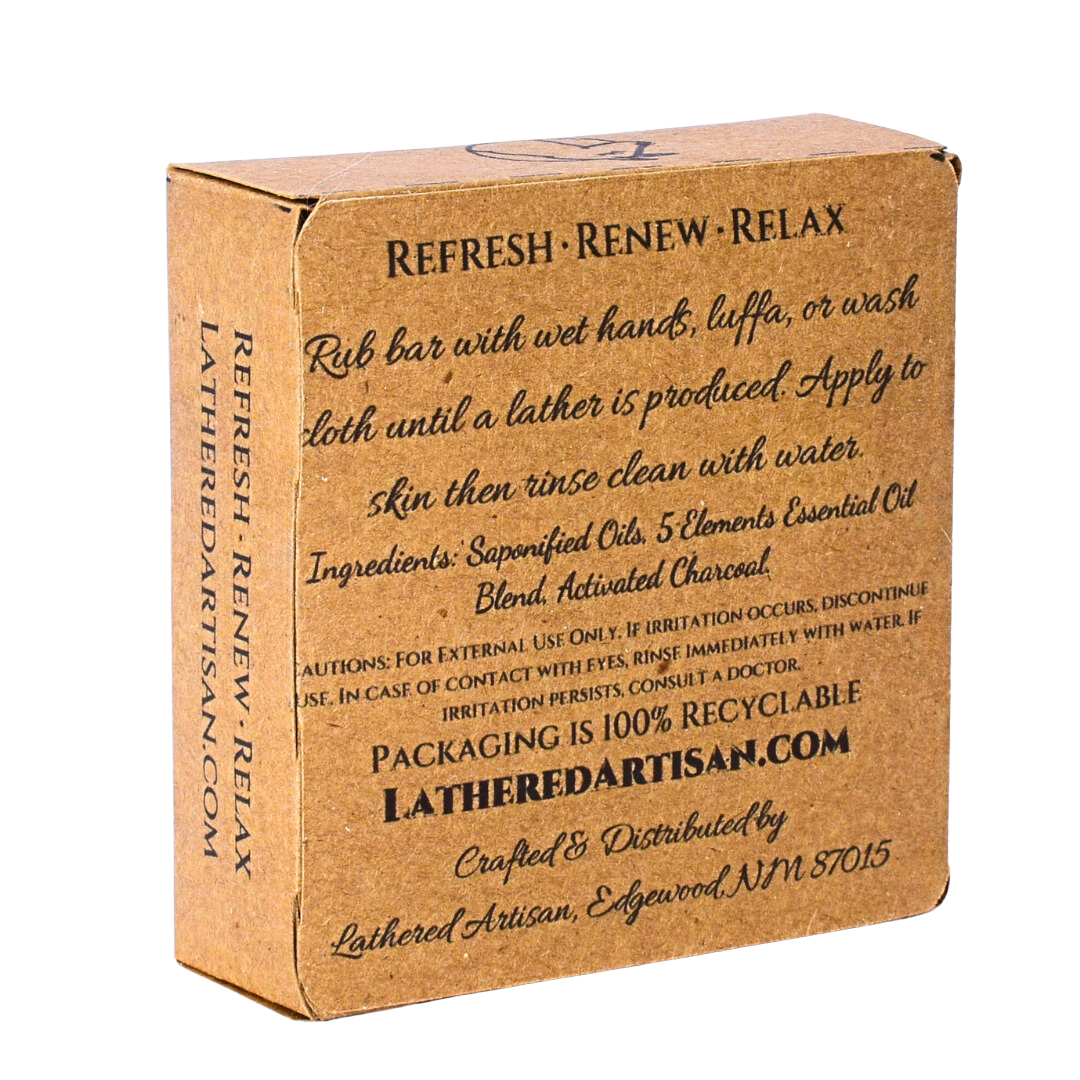 Ámbar negro y lavanda | Fragancia natural con aceites esenciales | Jabón en barra