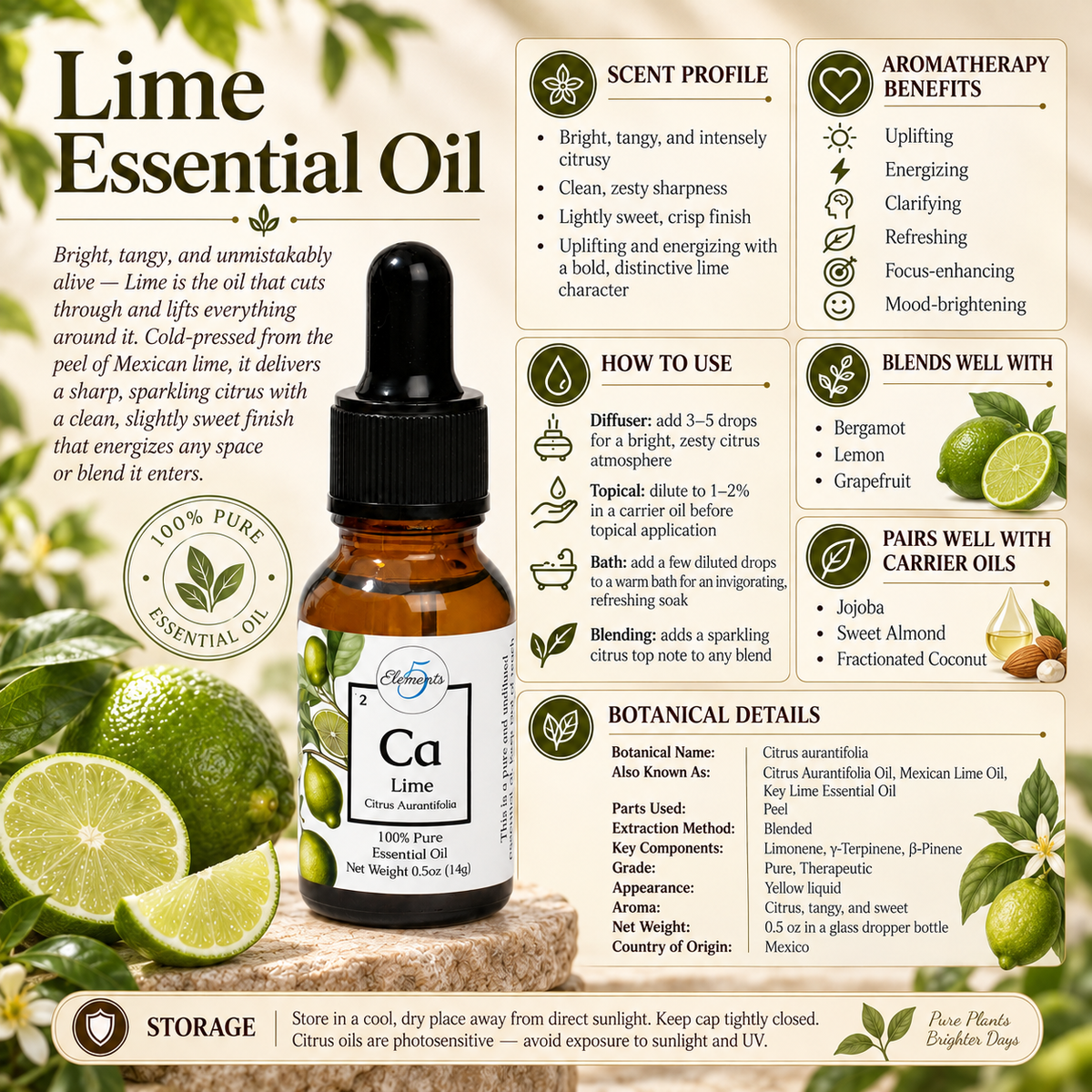 Lime | Essential Oil | Citrus Aurantifolia
