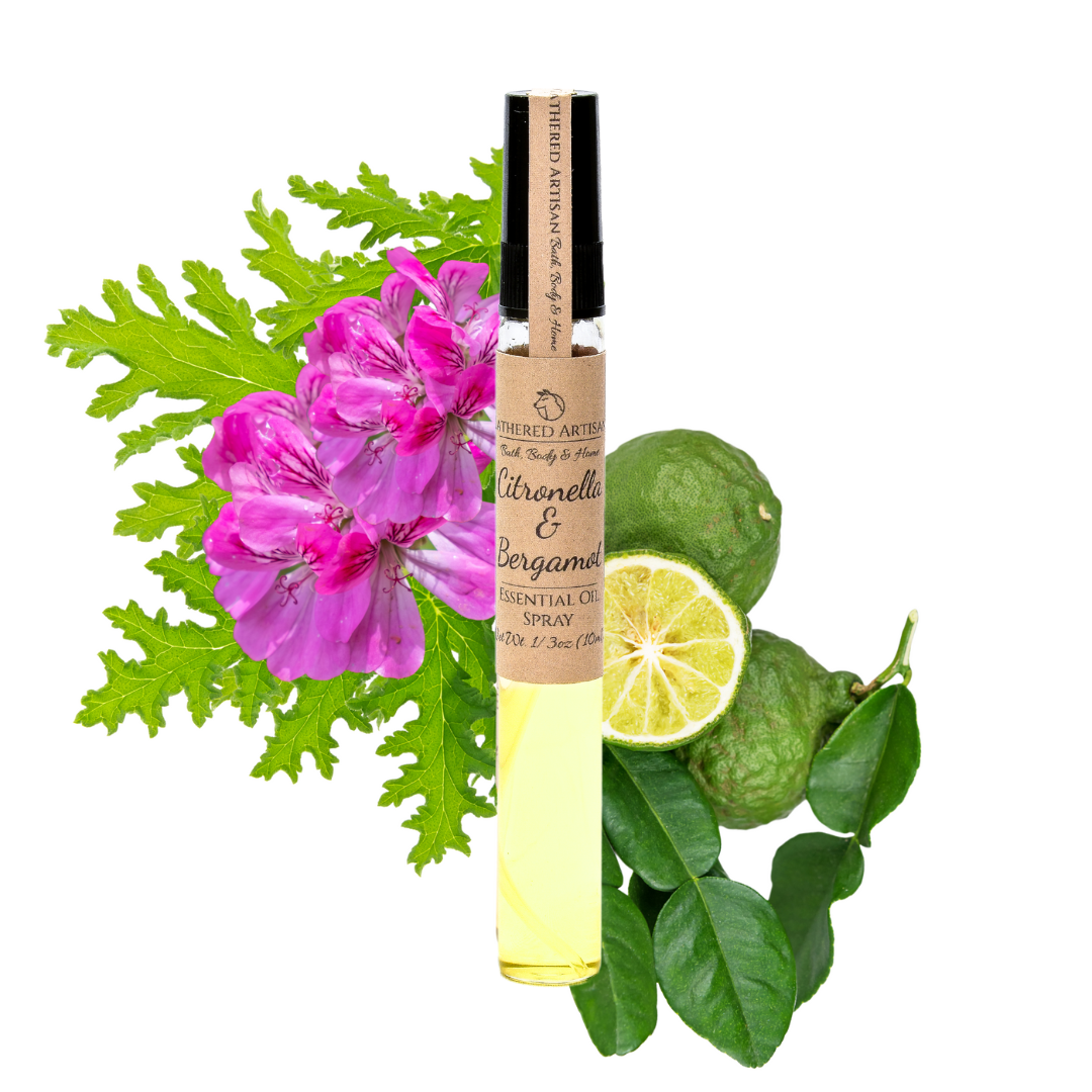 Perfume unisex con aceites esenciales de citronela y bergamota