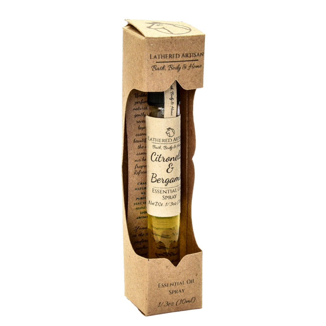 Perfume unisex con aceites esenciales de citronela y bergamota