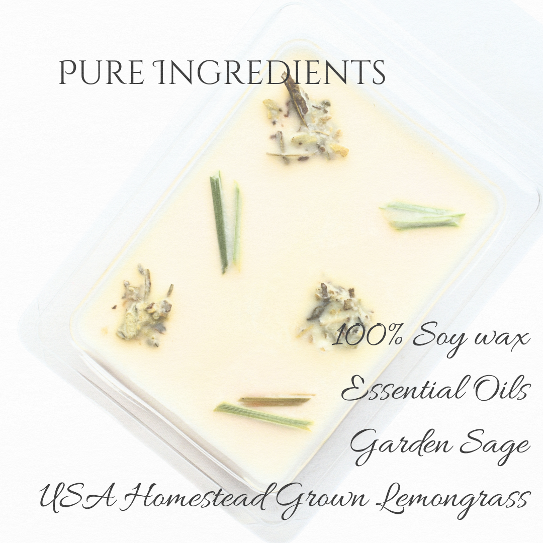 Clary Sage & Lemongrass | Essential Oil | Wax Melts