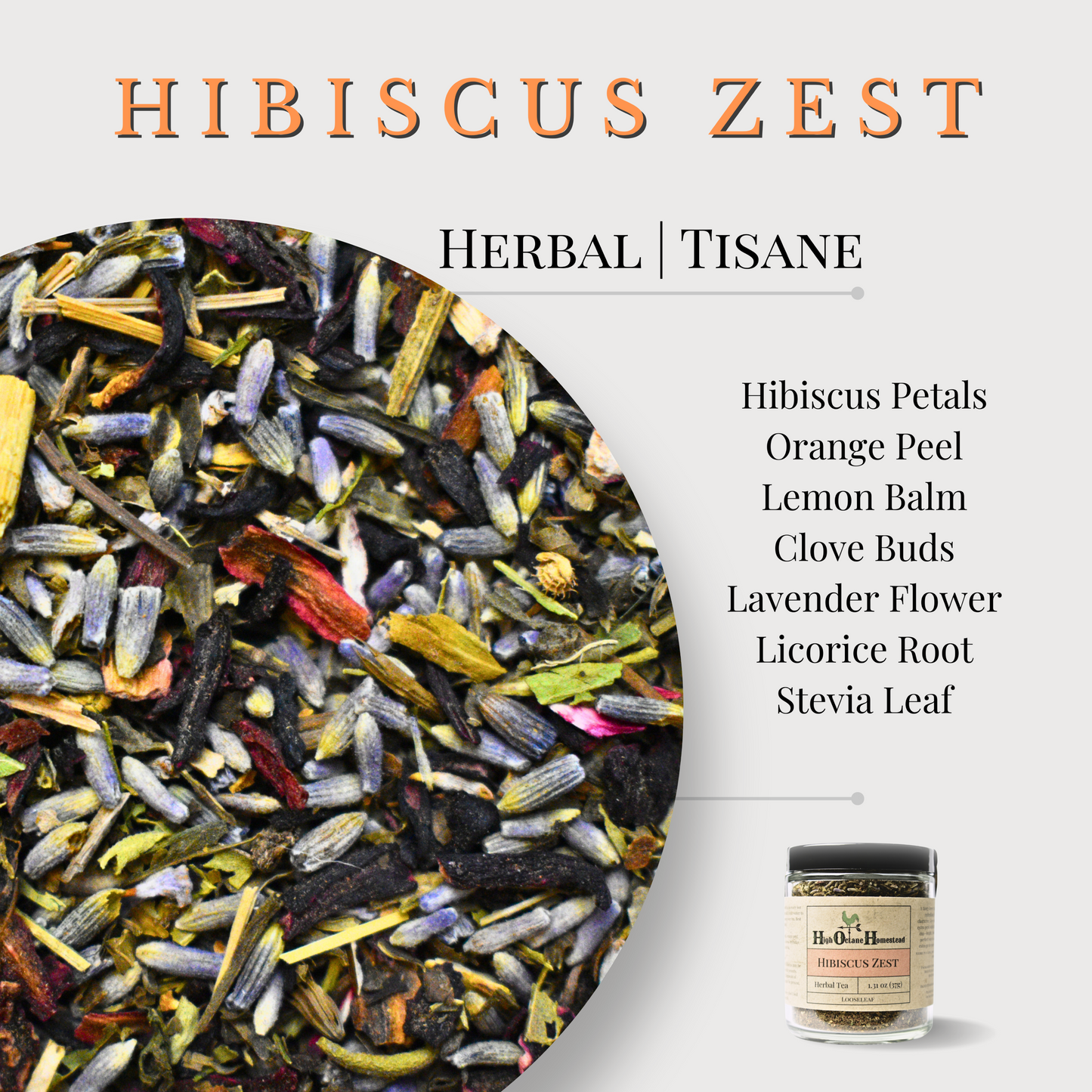 Hibiscus Zest | Herbal | Loose-leaf Tea