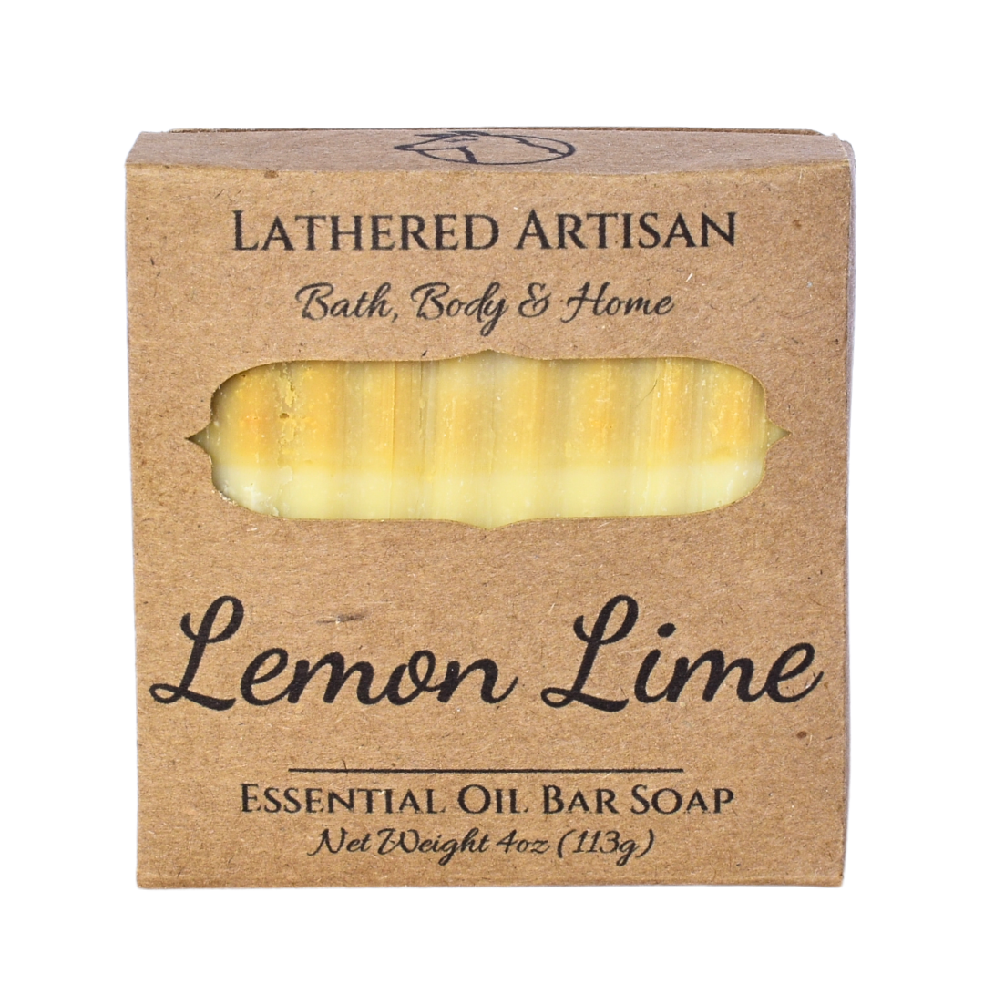 Barre de savon aux huiles essentielles citron vert