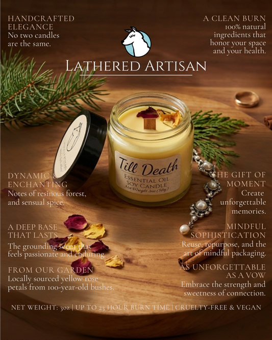 Till Death | Essential Oil | 3 oz Jar Candle