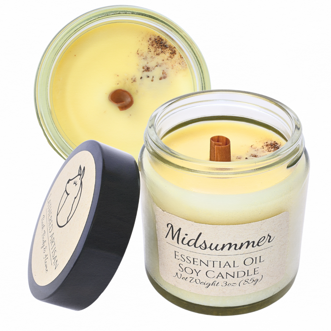 Vela de aceite esencial de solsticio de verano