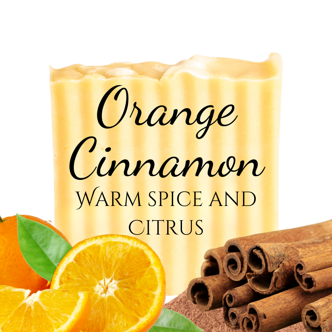 Orange et cannelle | Barre de savon aux huiles essentielles