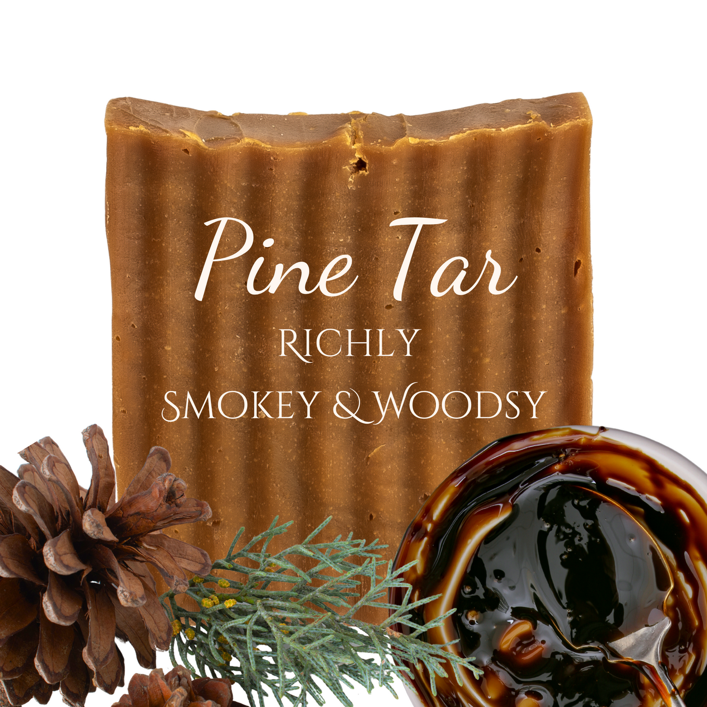 Pine Tar | Essential Oil | Bar Soap - Outdated Packaging / Heavy Grit