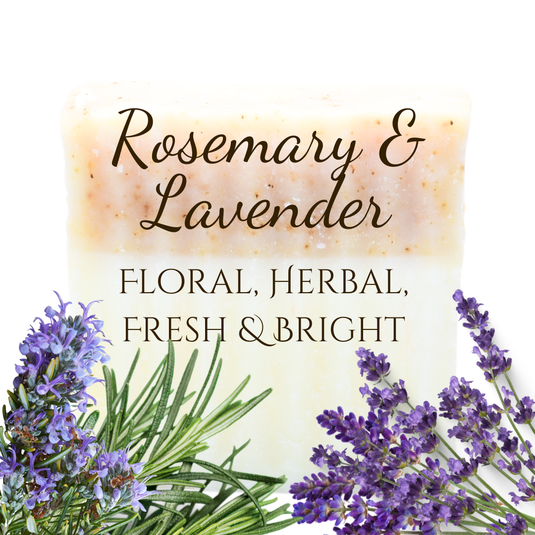 Rosemary & Lavender | Essential Oil | Bar Soap - Outdated Packaging/ Aging Inventory