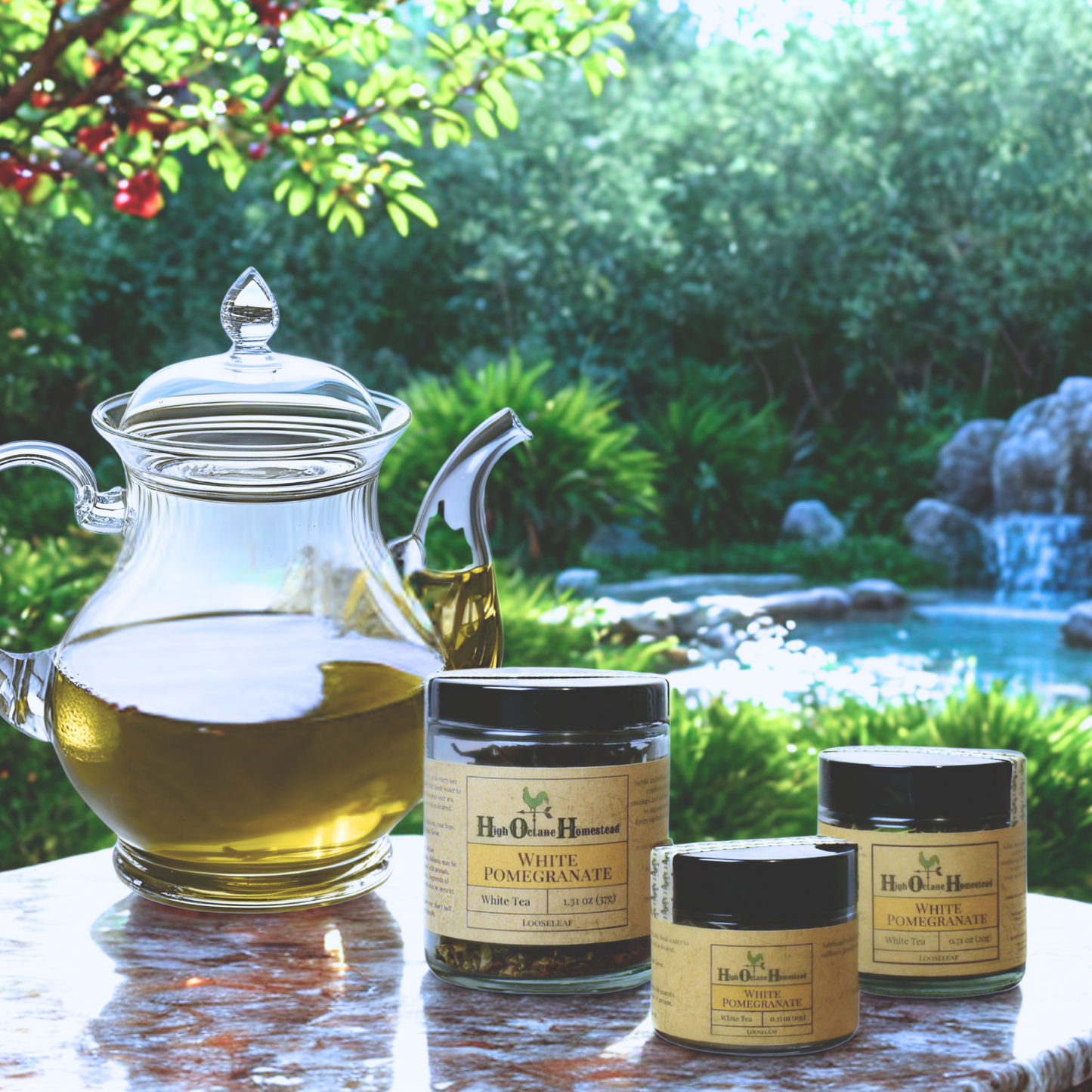 White Pomegranate | White | Loose-leaf Tea