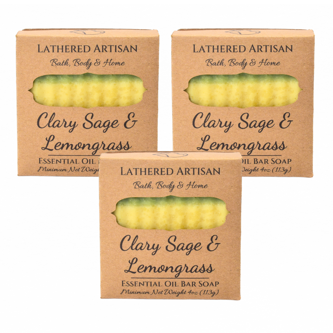 Clary Sage & Lemongrass | Essential Oil | Bar Soap