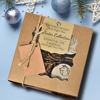 Trío de invierno | Velas de aceites esenciales | Juego de 3