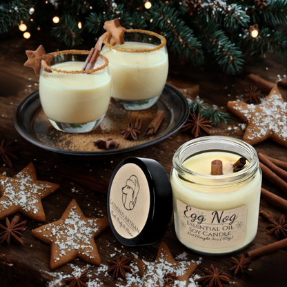 Bougie aux huiles essentielles | Lait de poule