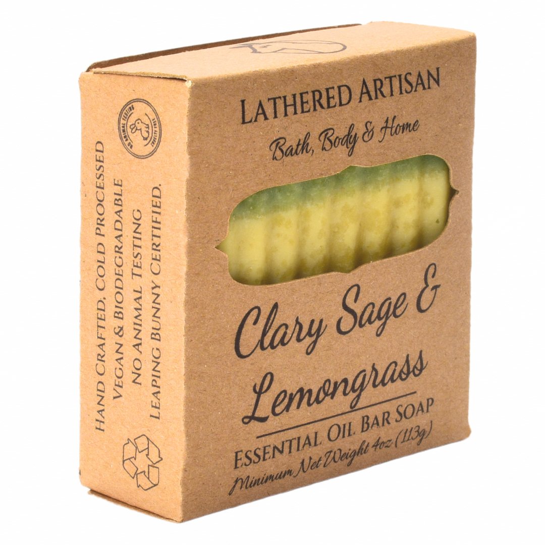 Clary Sage & Lemongrass | Essential Oil | Bar Soap