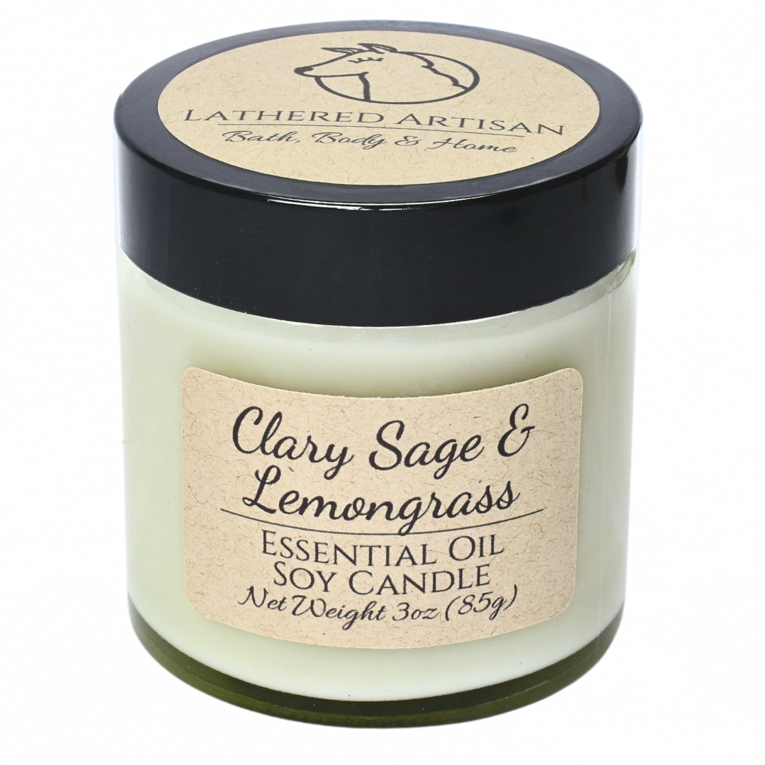 Clary Sage & Lemongrass | Essential Oil | Candle