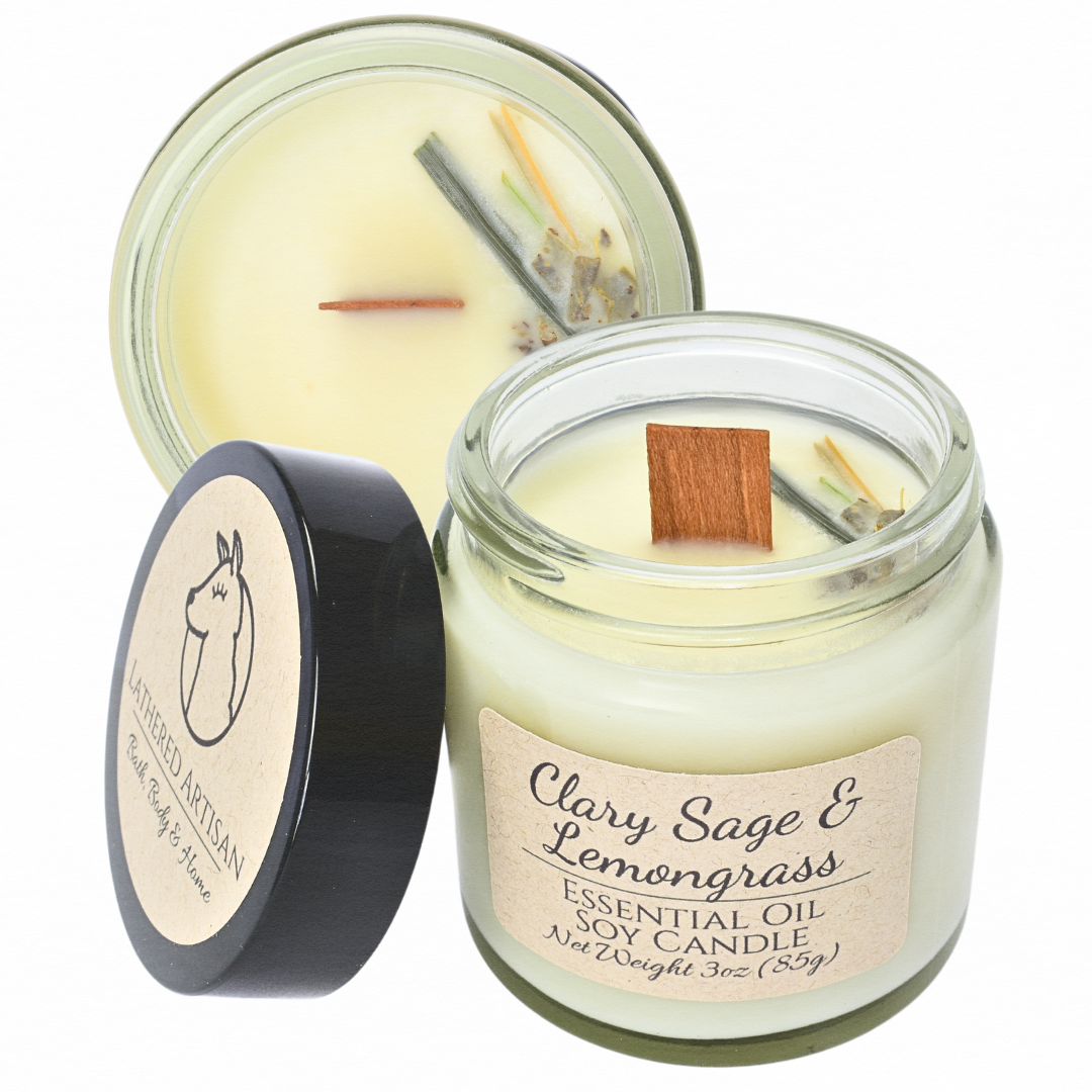 Clary Sage & Lemongrass | Essential Oil | Candle