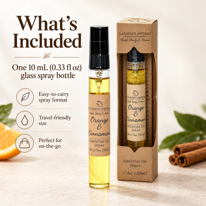 Orange & Cinnamon | Essential Oil | Oil Perfume Spray