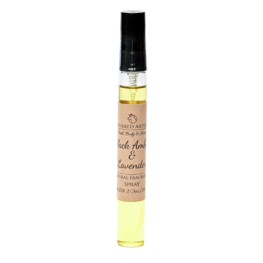 Perfume unisex con fragancia natural de ámbar negro y lavanda