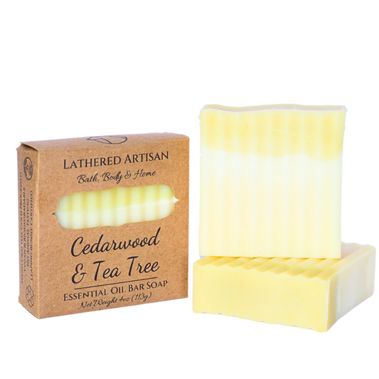 Cedarwood & Tea Tree | Essential Oil | Castile Bar Soap