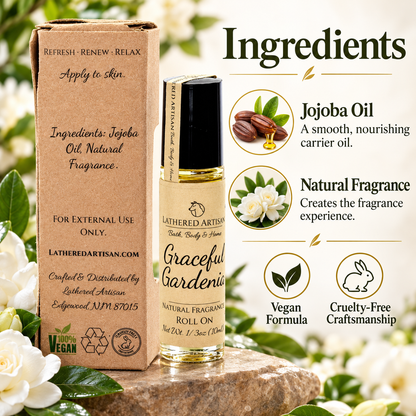 Graceful Gardenia | Parfum à l'huile parfumée naturelle