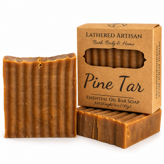 Pine Tar | Essential Oil | Castile Bar Soap