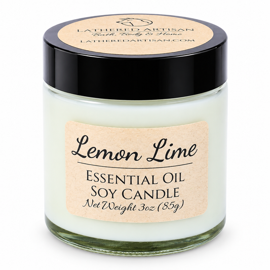 Lemon Lime | Essential Oil | 3 oz Jar Candle