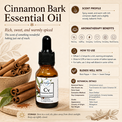 Cinnamon Bark | Essential Oil | Cinnamomum verum