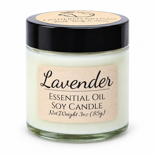 Lavender | Essential Oil | 3 oz Jar Candle