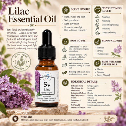 Lilac | Essential Oil | Syringa Vulgaris