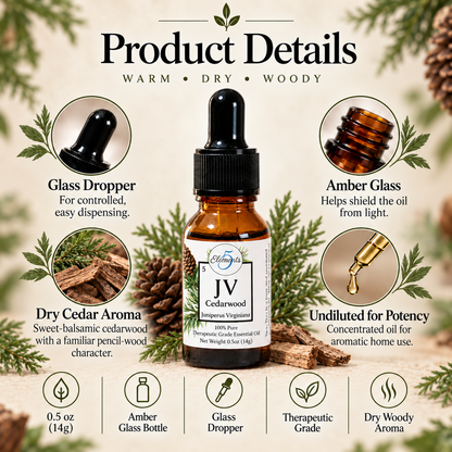 Cedarwood Virginian | Essential Oil | Juniperus Virginiana