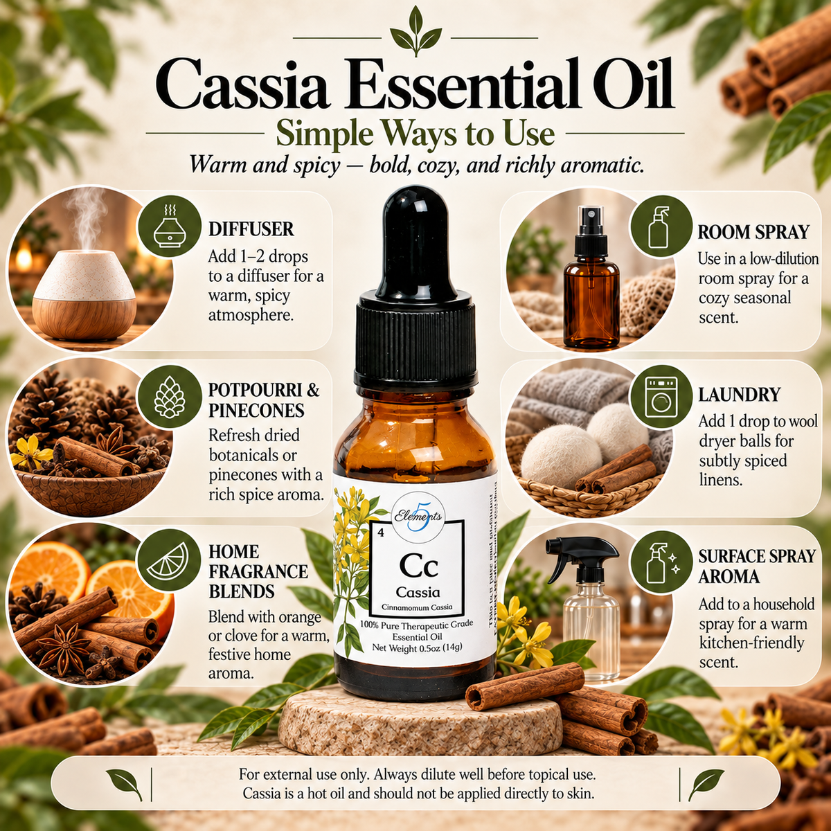Cassie | Huile essentielle | Cannelle cassia