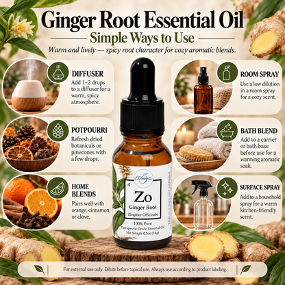 Racine de gingembre | Huile essentielle | Zingiber officinale