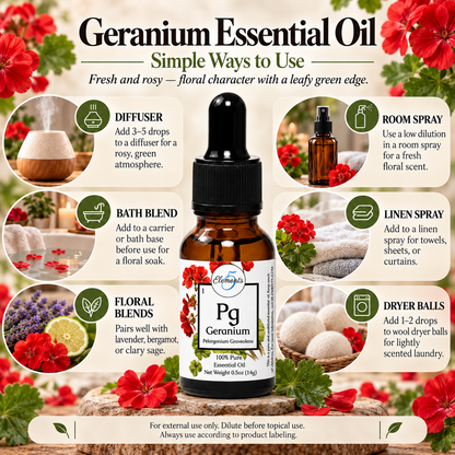 Geranium | Essential Oil | Pelargonium Graveolens