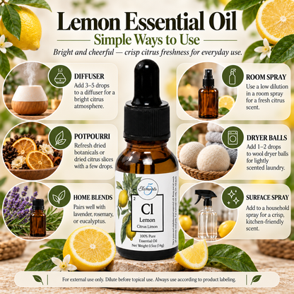 Lemon | Essential Oil | Citrus limon