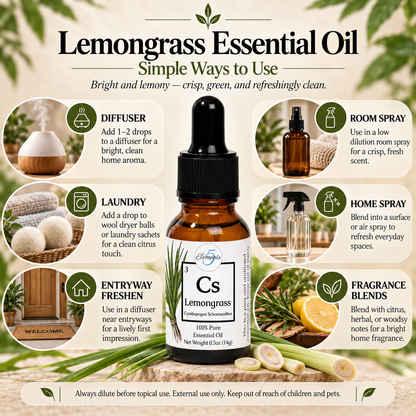 Lemongrass | Essential Oil | Cymbopogon Schoenanthus