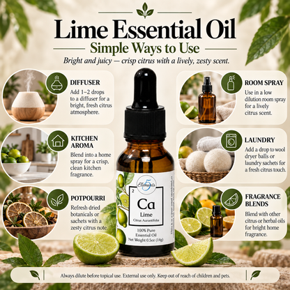 Aceite esencial de lima destilada | Citrus aurantifolia