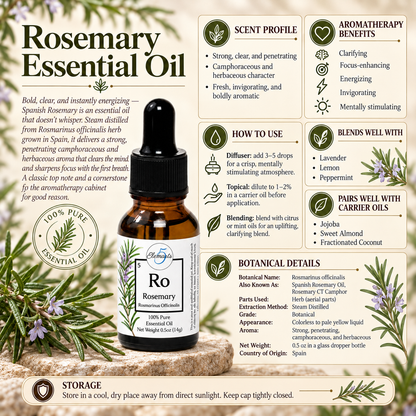Romarin | Huile essentielle | Rosmarinus Officinalis