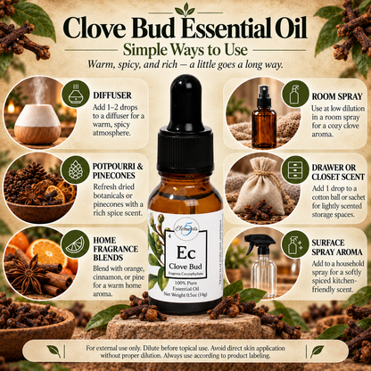 Aceite esencial de capullo de clavo | Eugenia caryophyllata