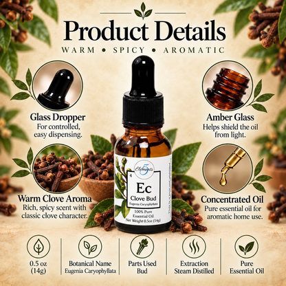 Aceite esencial de capullo de clavo | Eugenia caryophyllata