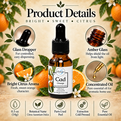 Orange douce | Huile essentielle | Agrumes Aurantium Dulcis