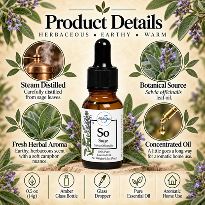 Sage | Essential Oil | Salvia Officinalis