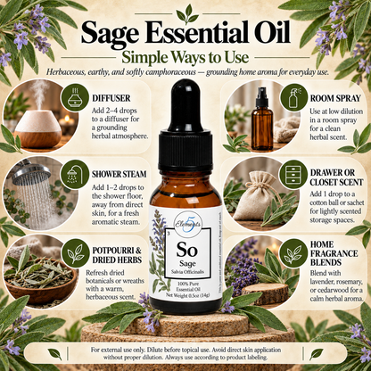 Sage | Essential Oil | Salvia Officinalis