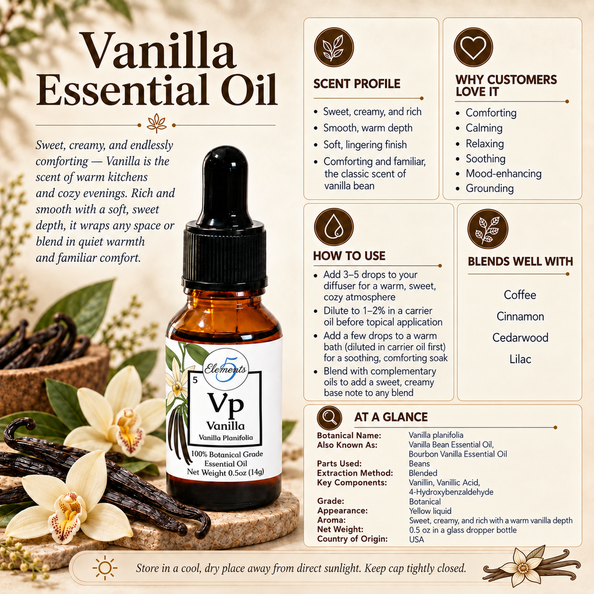 Vanilla | Essential Oil | Vanilla planifolia