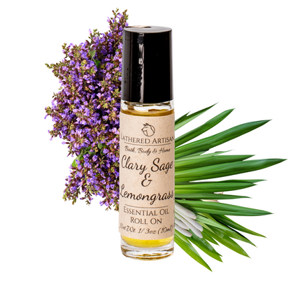 Sauge sclarée et citronnelle | Parfum unisexe à l'huile essentielle