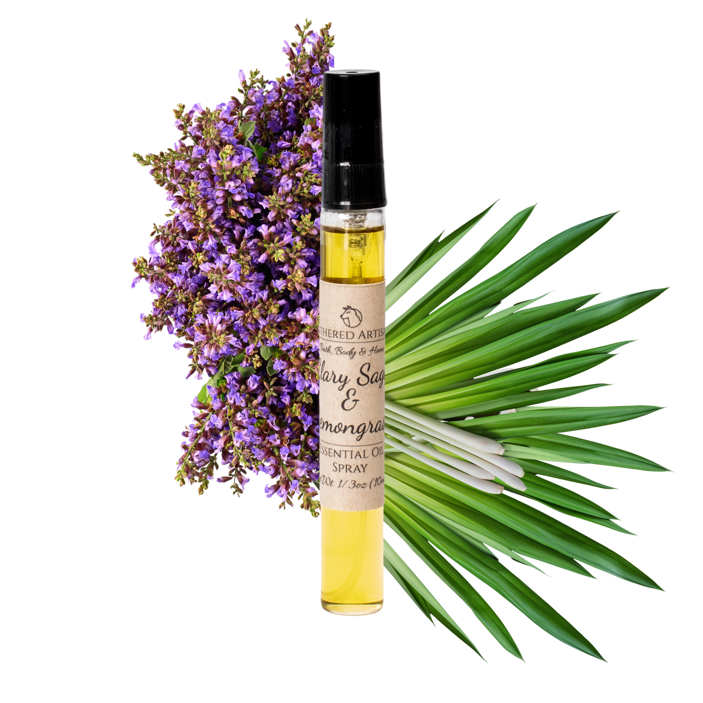 Sauge sclarée et citronnelle | Parfum unisexe à l'huile essentielle