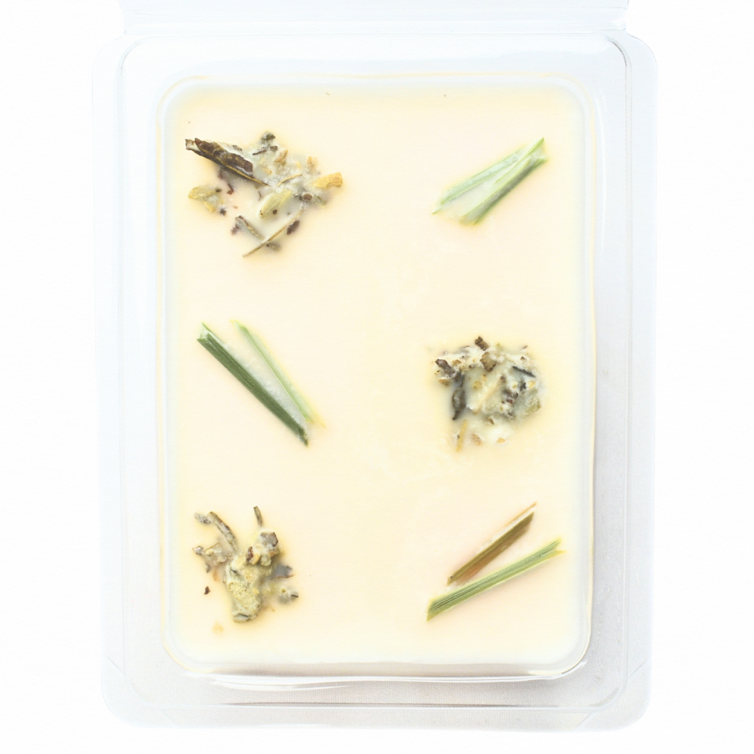 Fondants de cire à la sauge sclarée et à la citronnelle