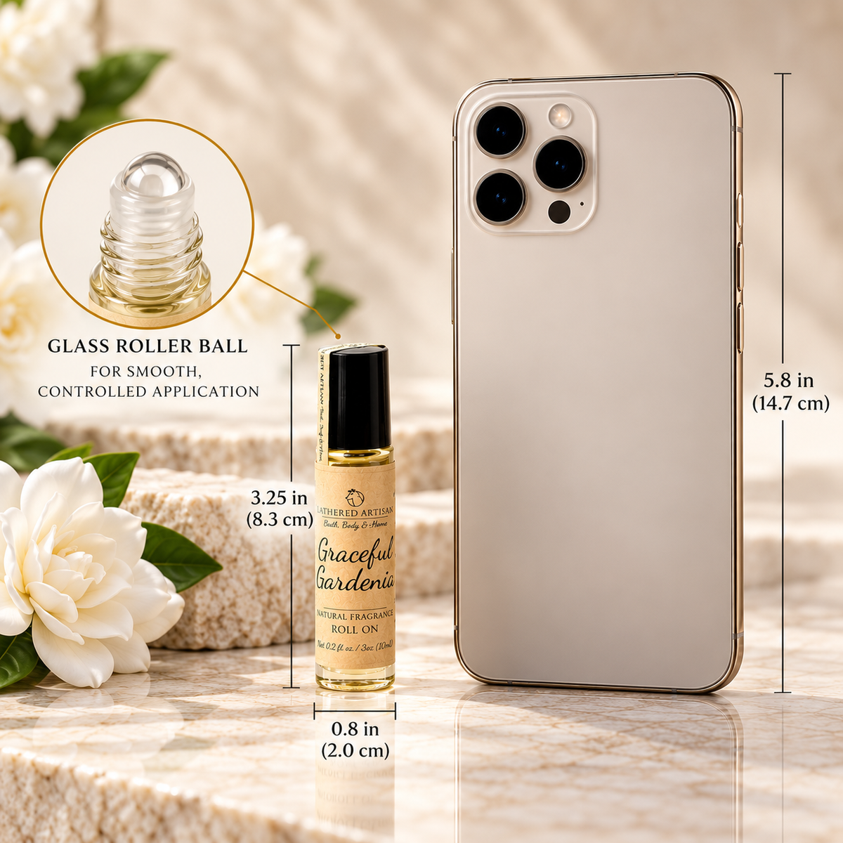 Graceful Gardenia | Parfum à l'huile parfumée naturelle