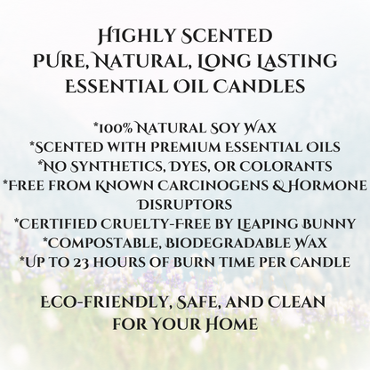 Clary Sage & Lemongrass | Essential Oil | Candle