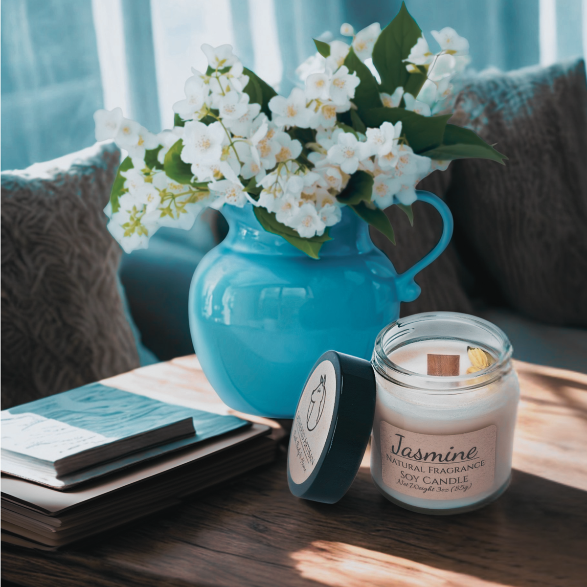 Jasmine | Natural Fragrance | 3 oz Jar Candle