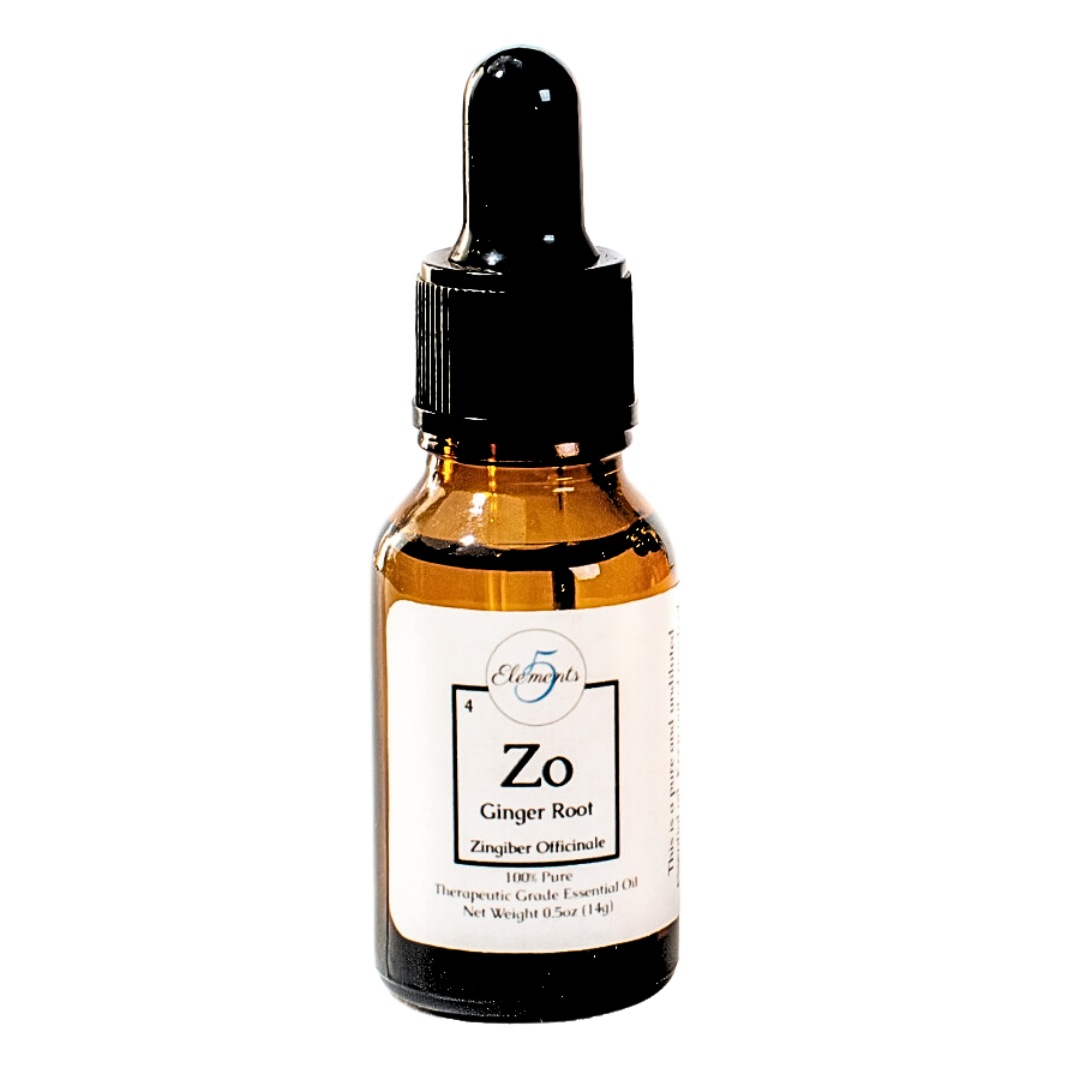 Ginger Root Essential Oil (Zingiber Officinale) by 5 Elements